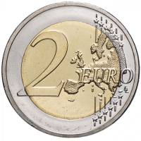(024) Монета Германия (ФРГ) 2020 год 2 евро "Коленопреклонение в Варшаве. 50 лет" Двор G Биметалл  U